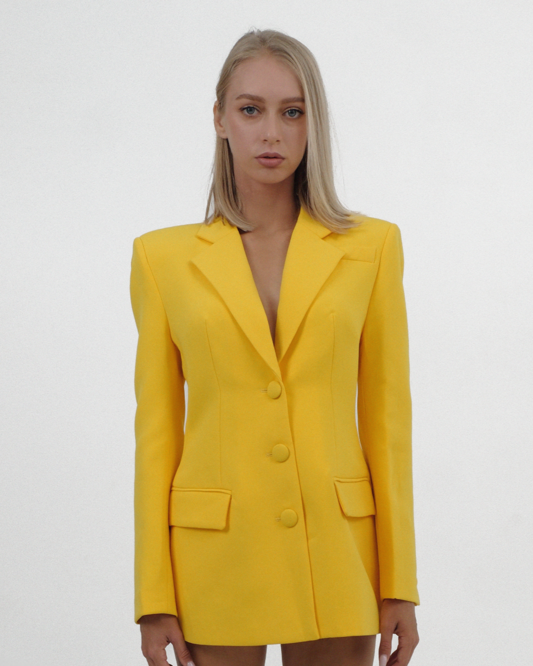 YELLOW CUT-OUT JACKET