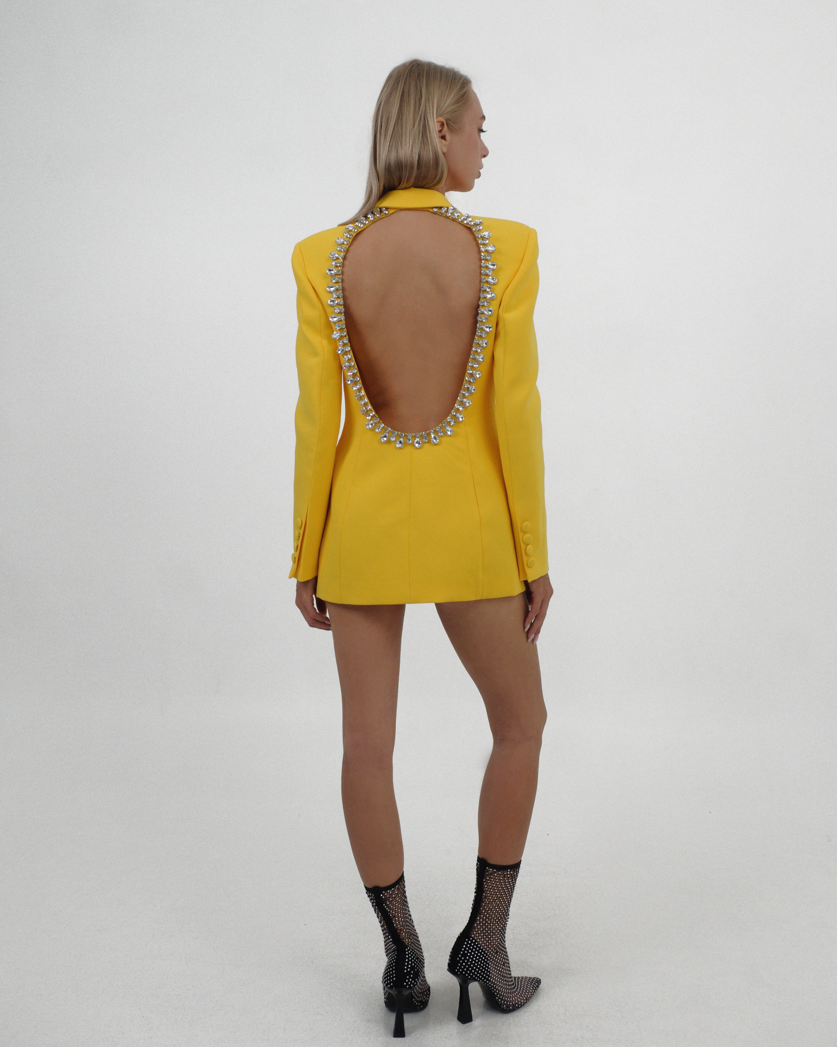 YELLOW CUT-OUT JACKET