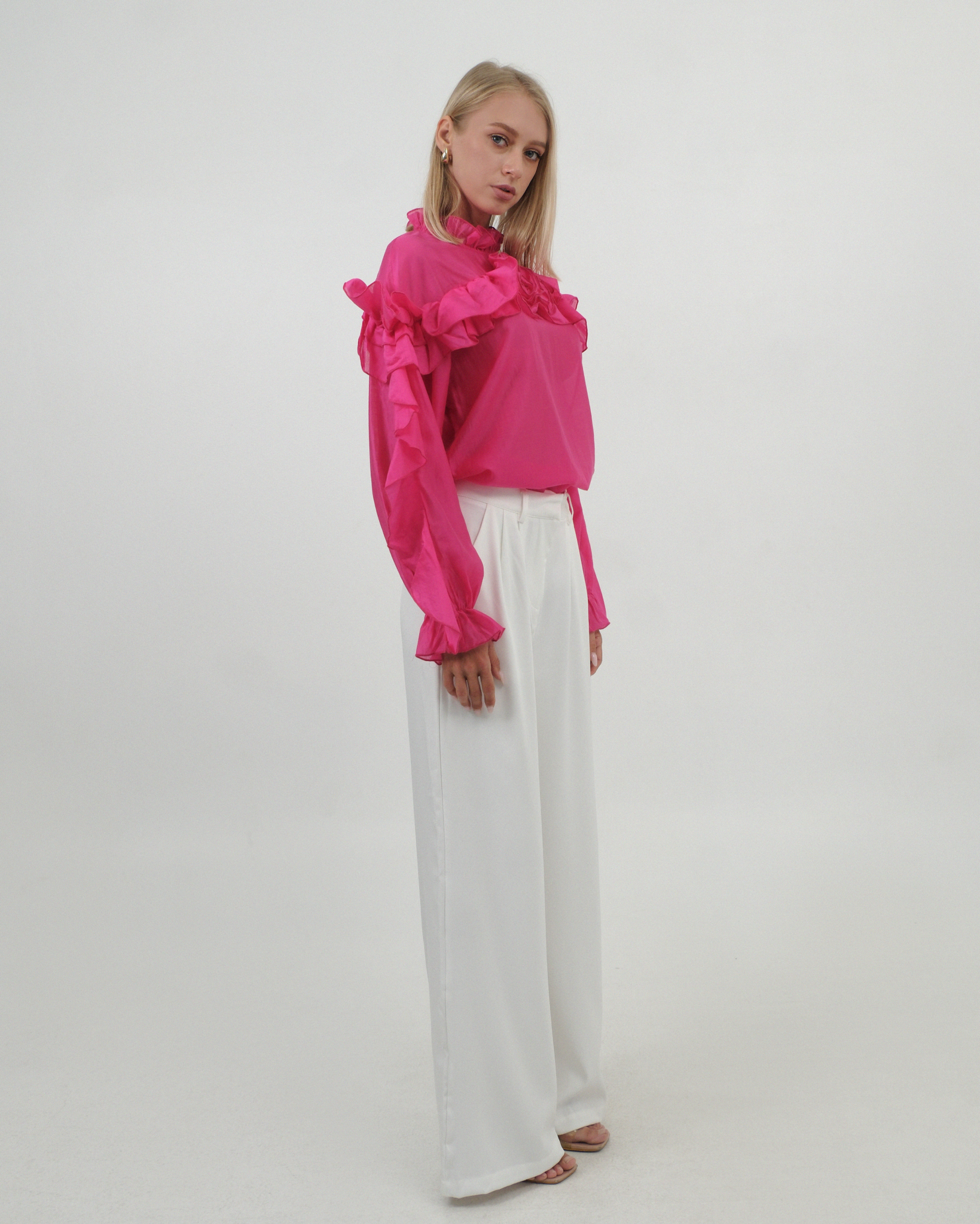 PINK WAVY BLOUSE