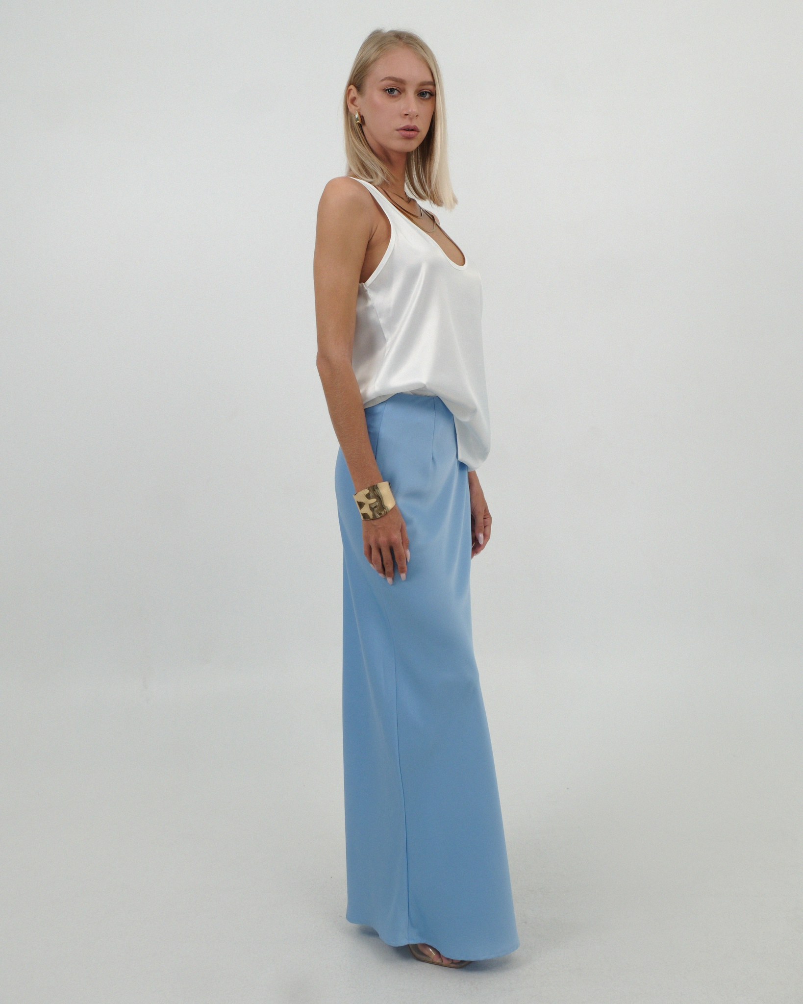 BLUE LONG SKIRT