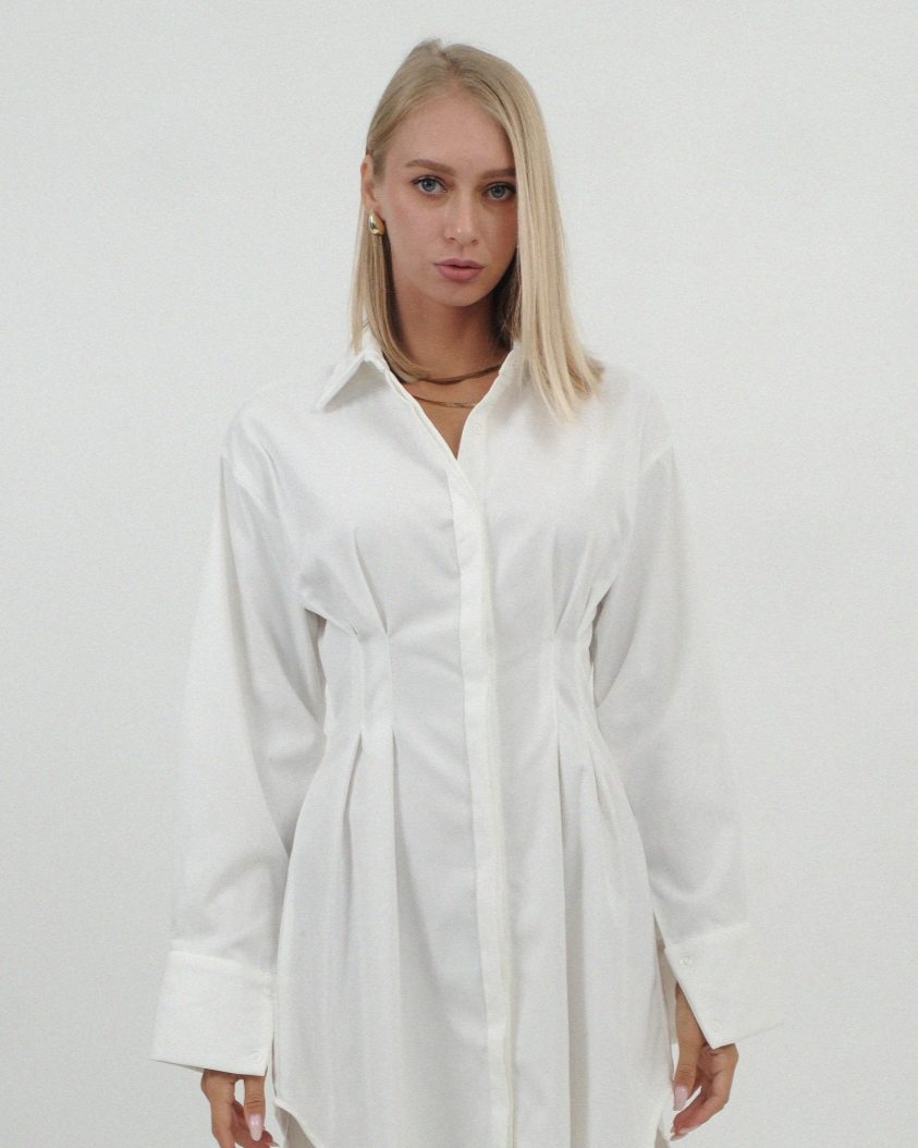 WHITE OVERSIZE DRESS